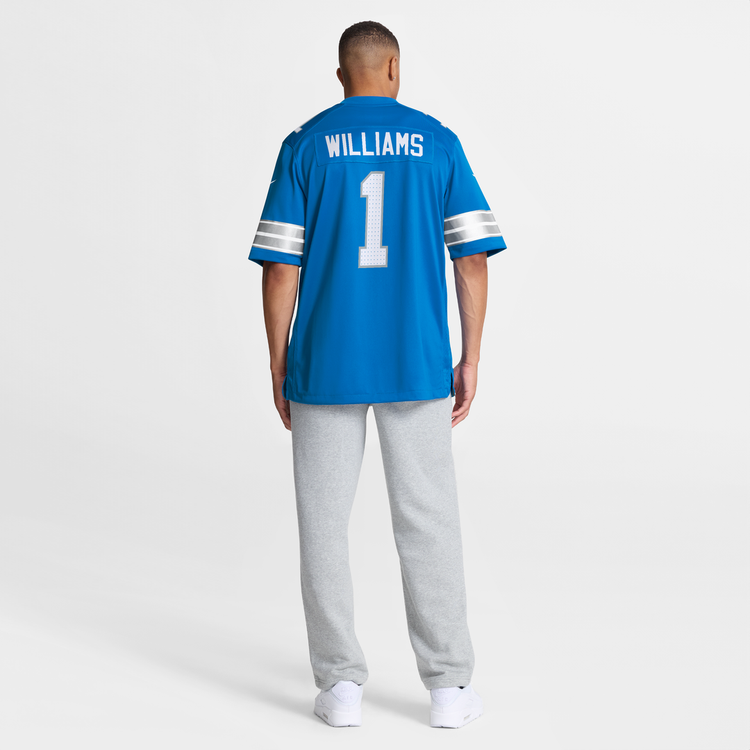 Men's Detroit Lions Jameson Williams Blue Game Player Jersey