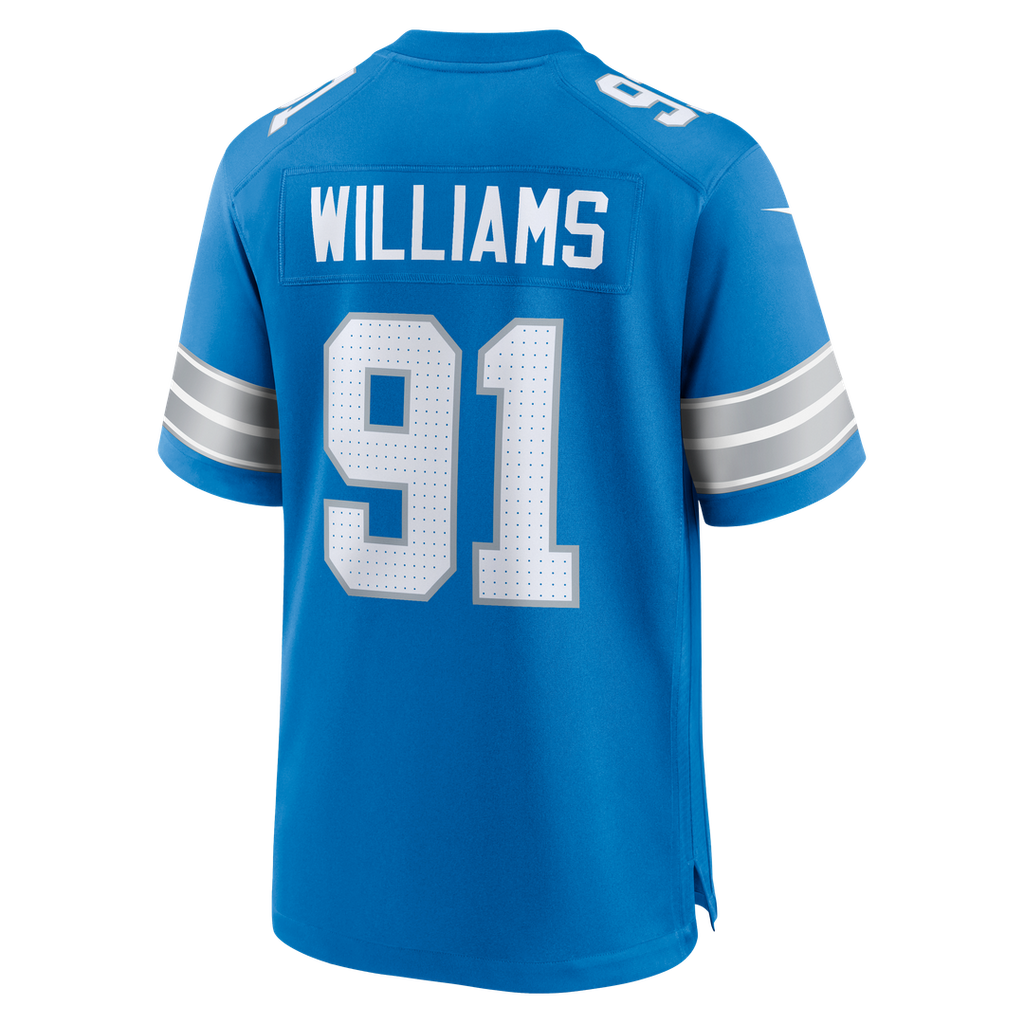 Men's Detroit Lions Tyleik Williams Blue Team