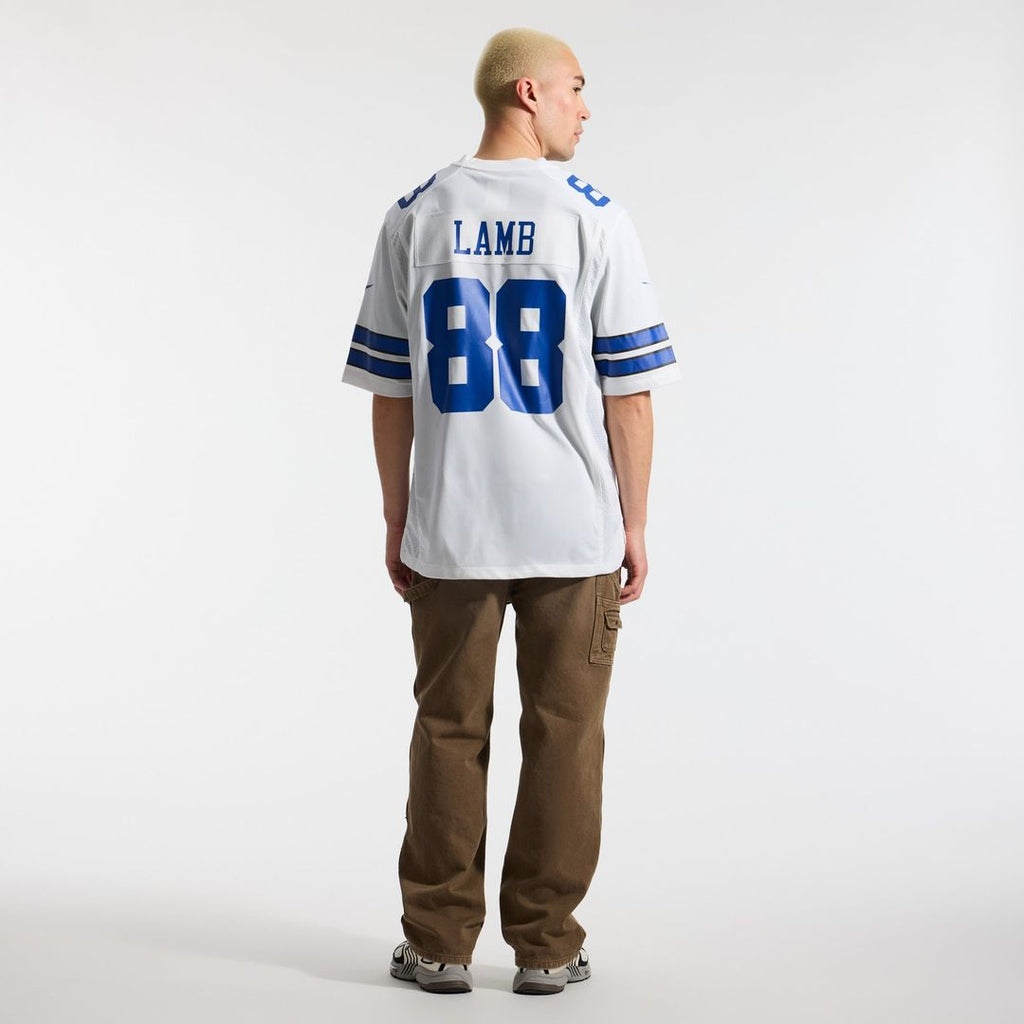 Men's Dallas Cowboys CeeDee Lamb White Game Team Jersey