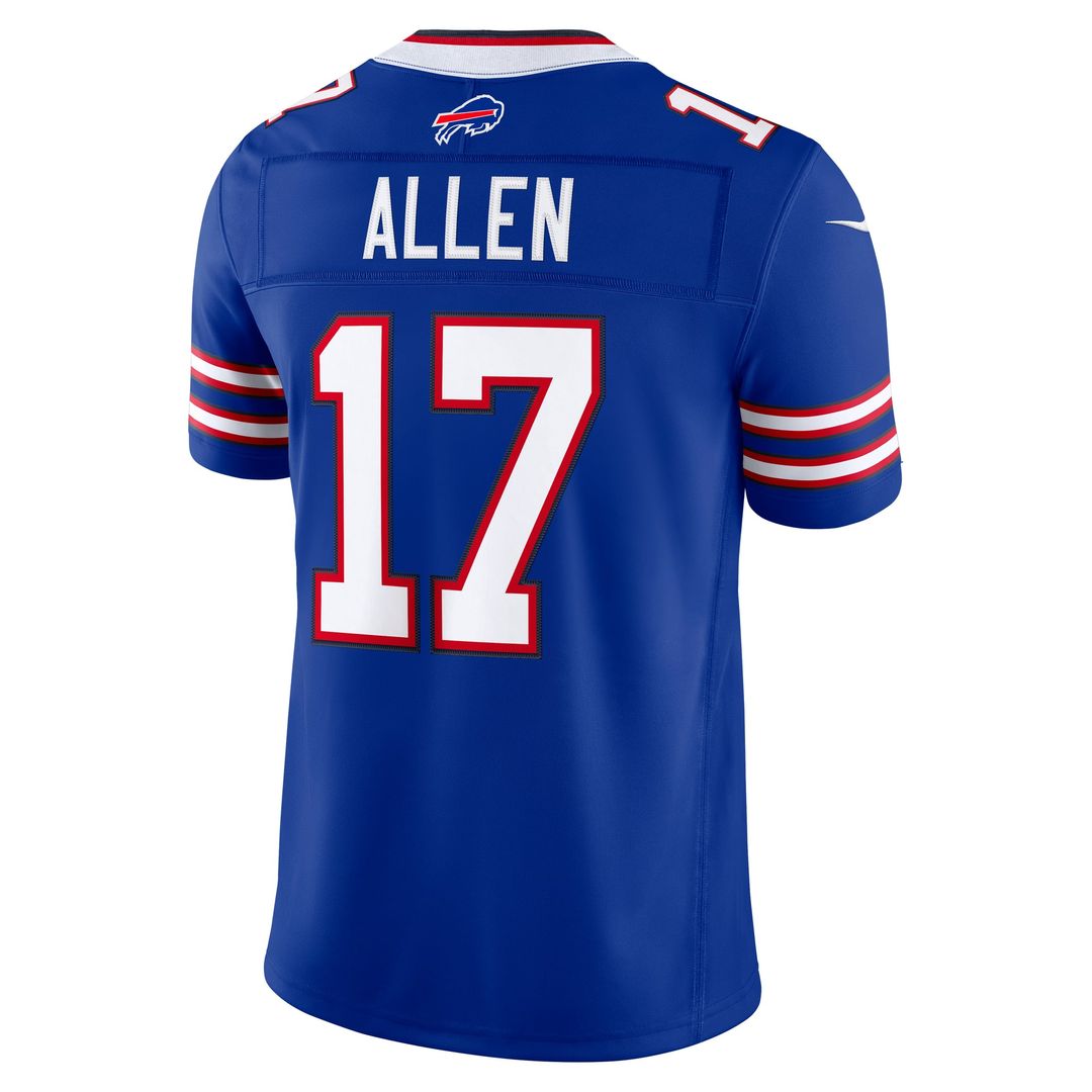 Men's Buffalo Bills Josh Allen Royal Team Vapor F.U.S.E. Stitched
