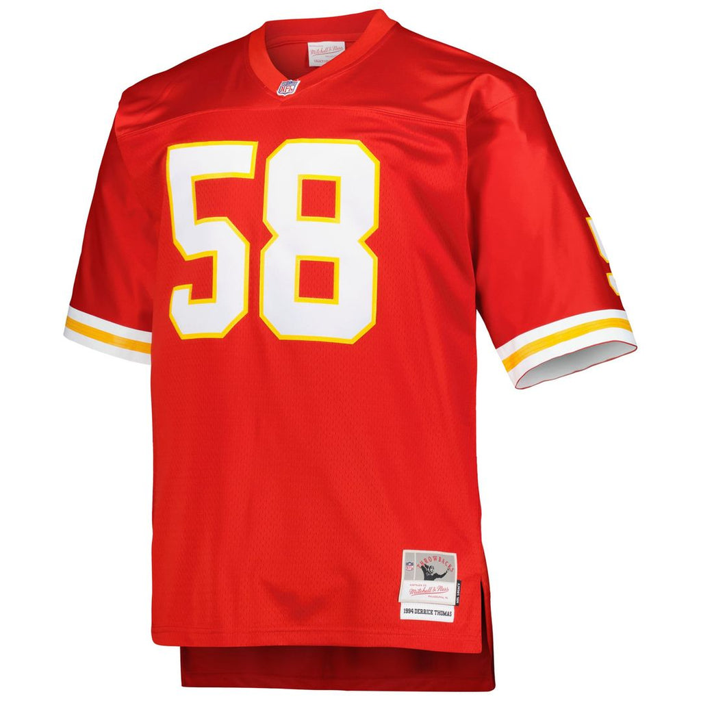 Men's Kansas City Chiefs Derrick Thomas Red Big & Tall 1994 Retired Player Replica Jersey
