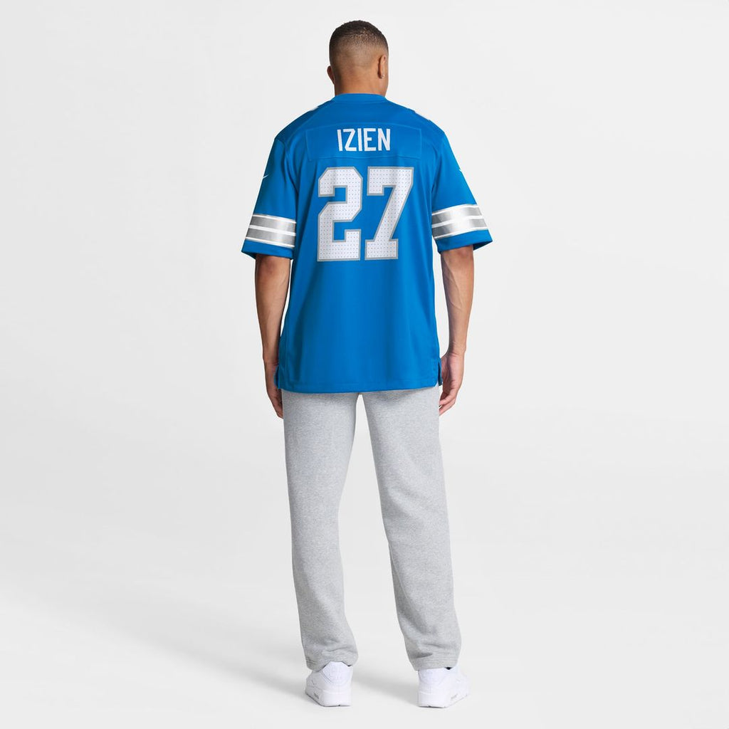 Men's Detroit Lions Christian Izien Blue Team