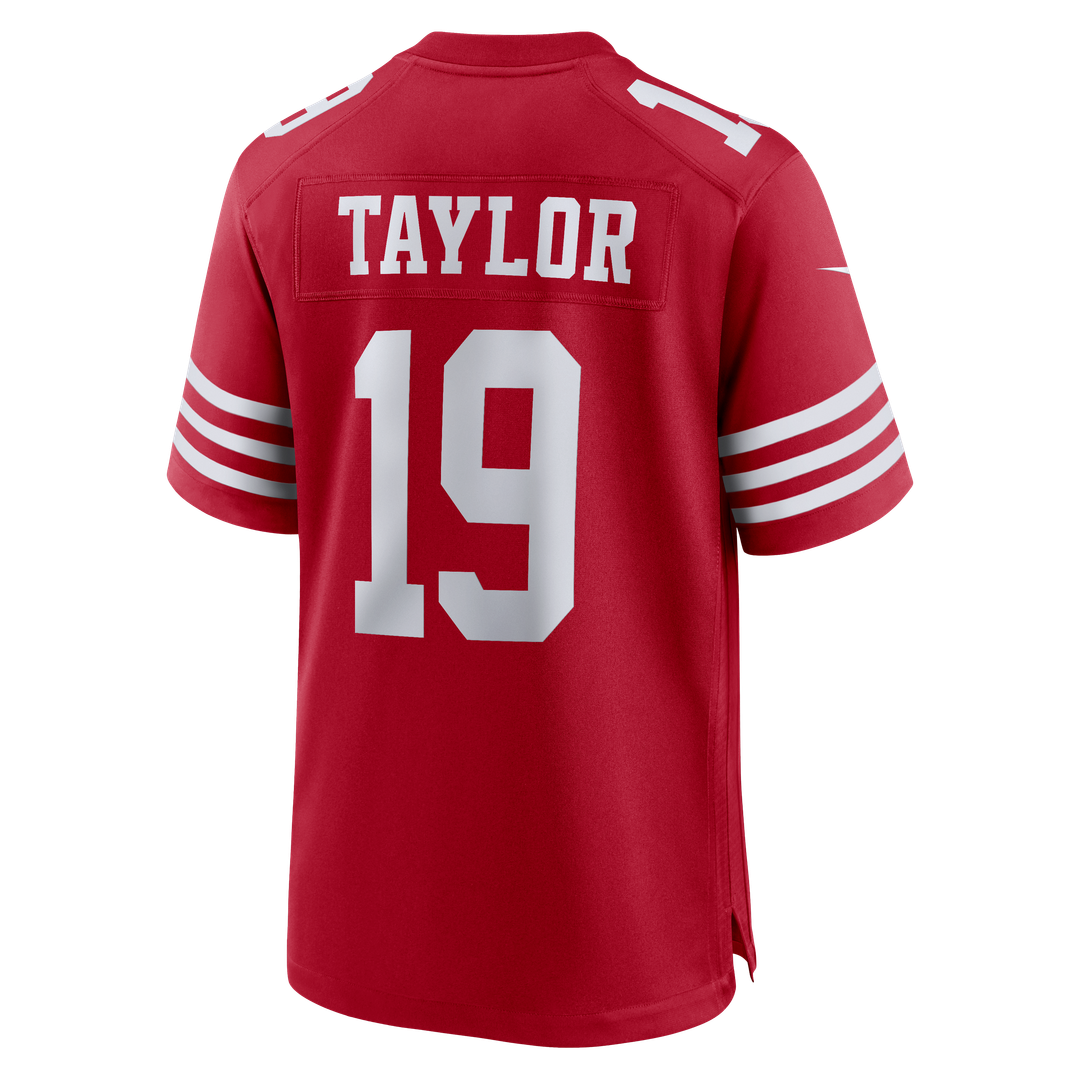 Men's San Francisco 49ers Trent Taylor Scarlet Team