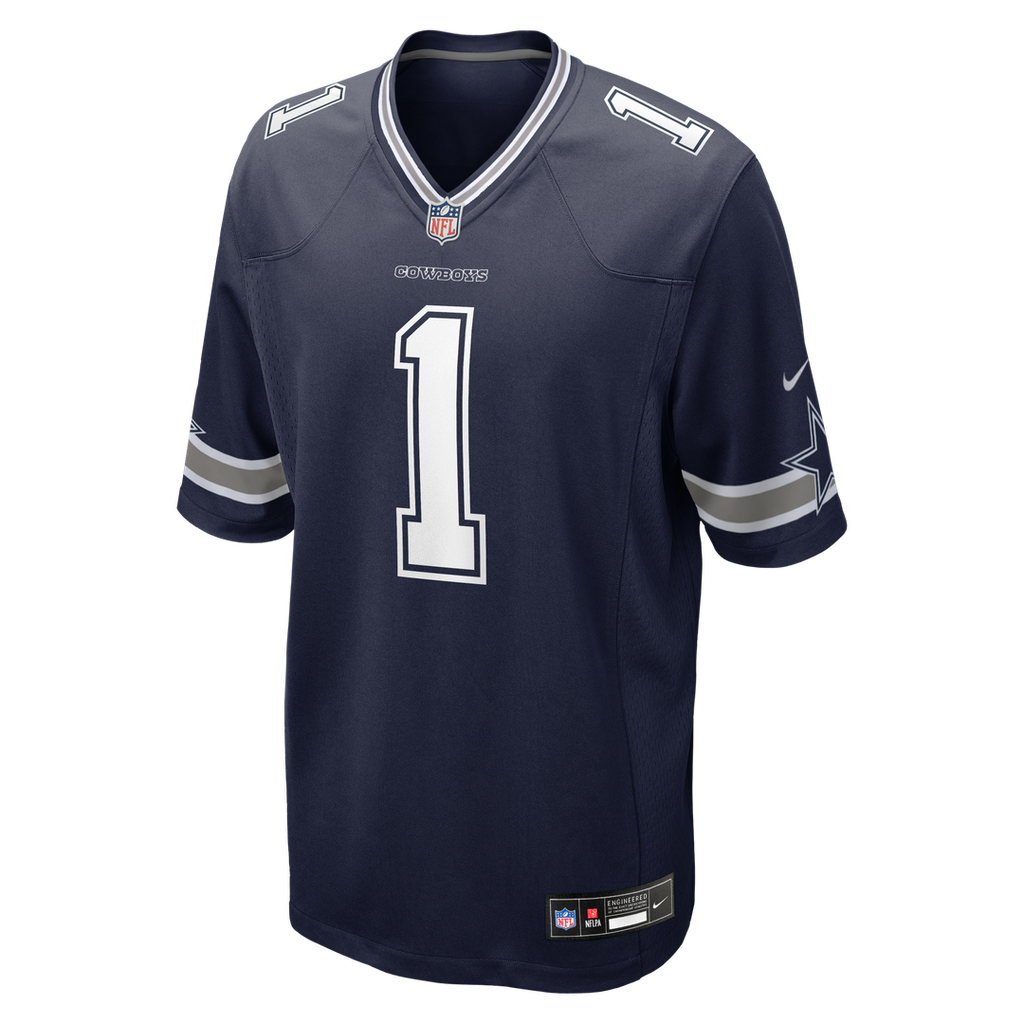 Men's Dallas Cowboys Number 1 Groom Navy