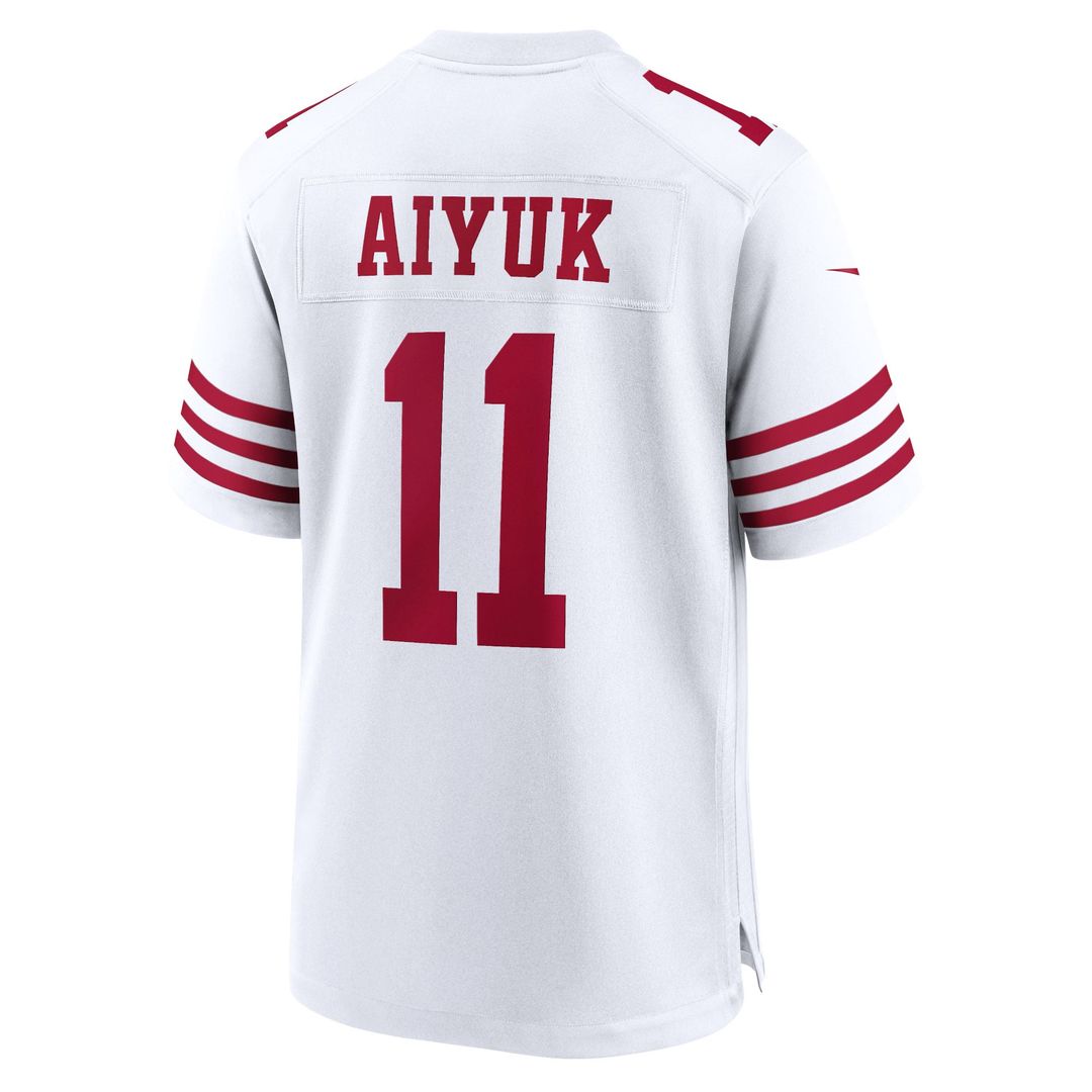 Men's San Francisco 49ers Brandon Aiyuk Scarlet Game Player Jersey