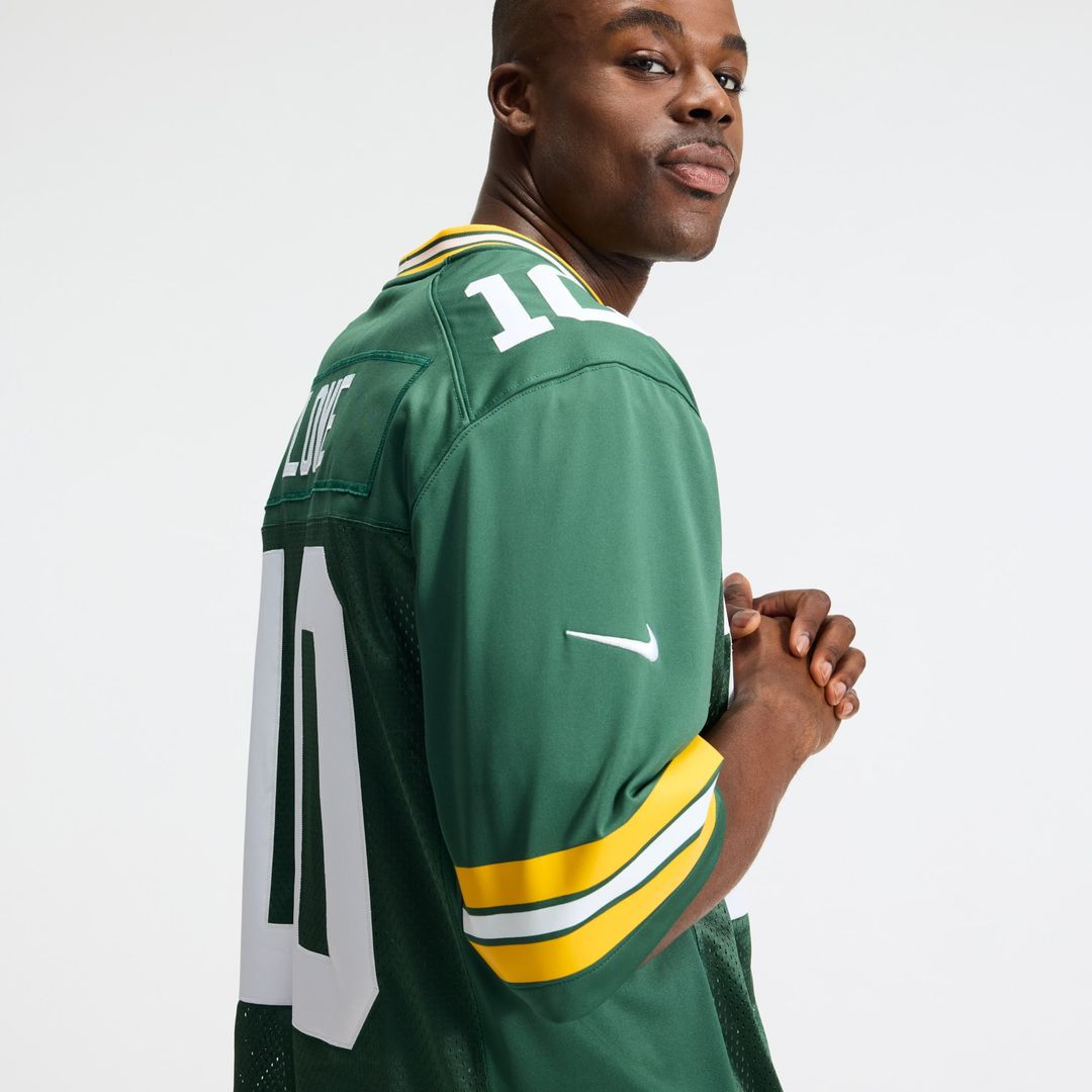 Men's Green Bay Packers Love Green Stitched Jersey