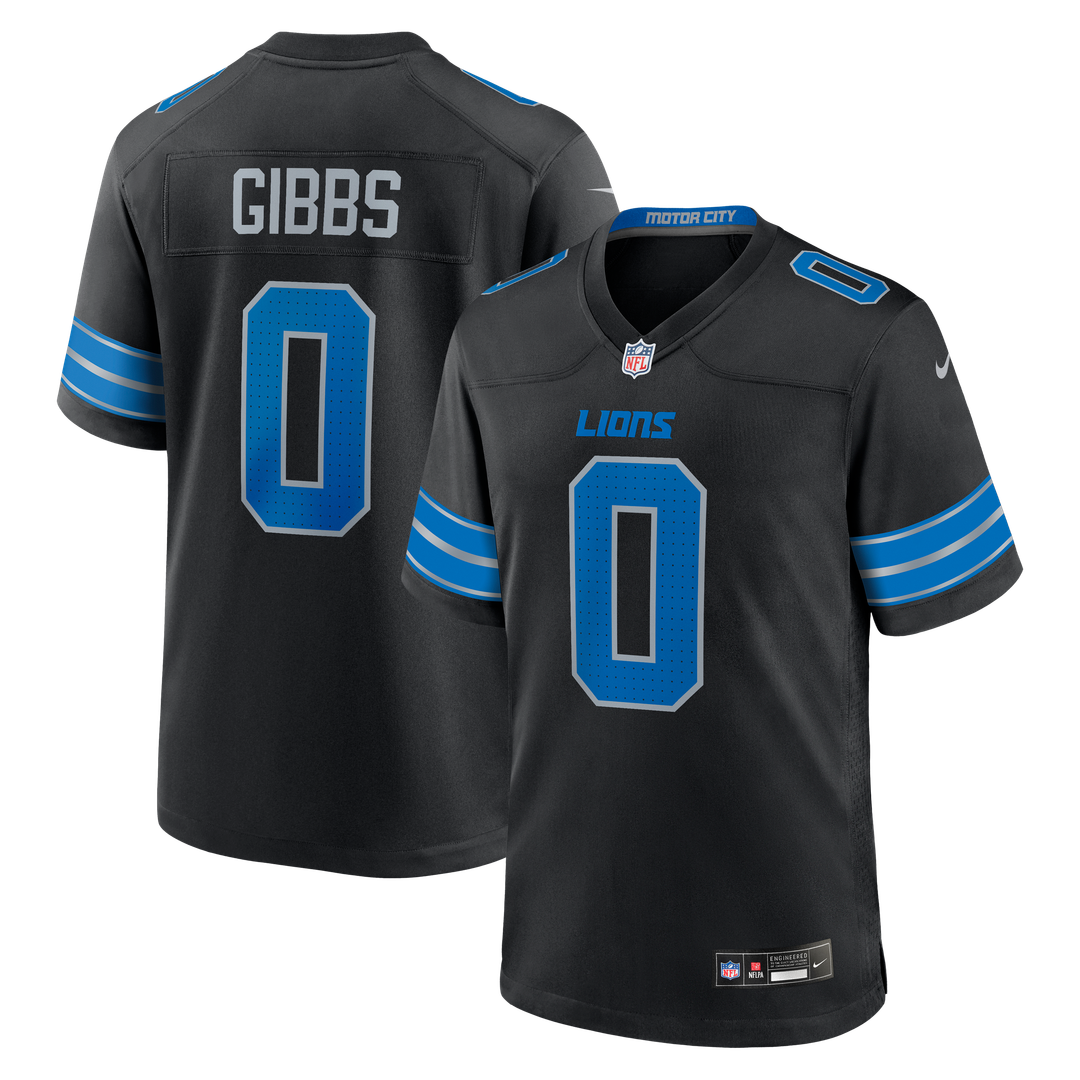 Men's Detroit Lions Jahmyr Gibbs White Game Player Jersey