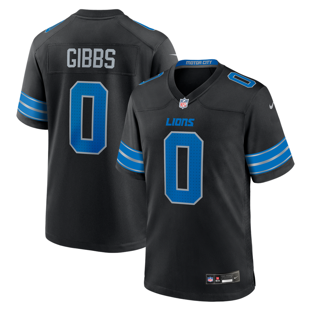 Men's Detroit Lions Jahmyr Gibbs Blue Game Player Jersey