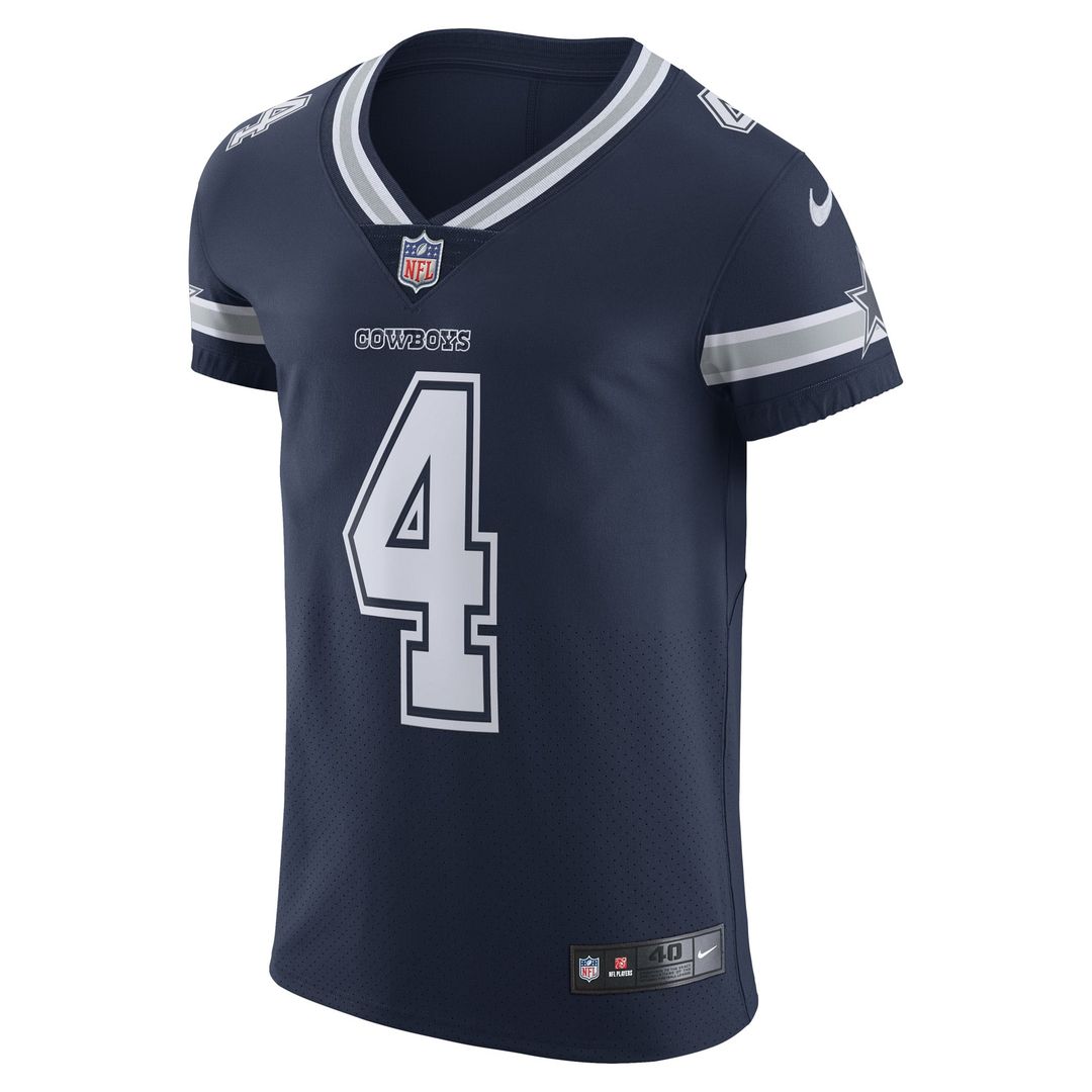 Men's Dallas Cowboys Dak Prescott Navy Vapor Elite Player Team Jersey