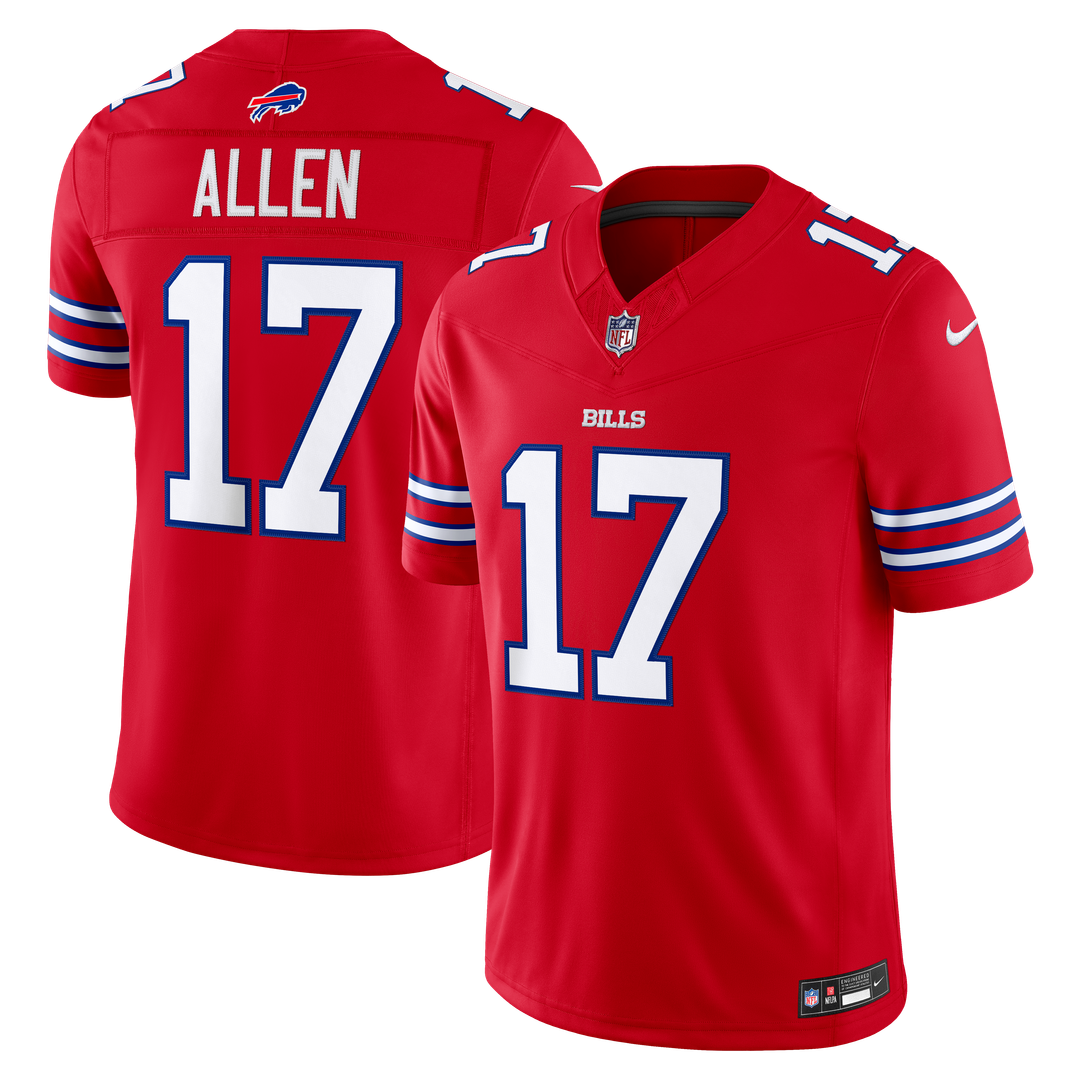 Men's Buffalo Bills Josh Allen Gray Nickel City Vapor F.U.S.E. Stitched