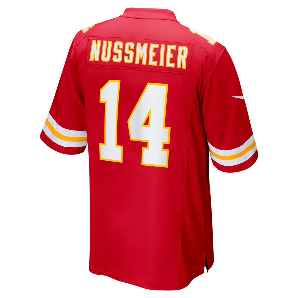 Men's Kansas City Chiefs Garrett Nussmeier Red