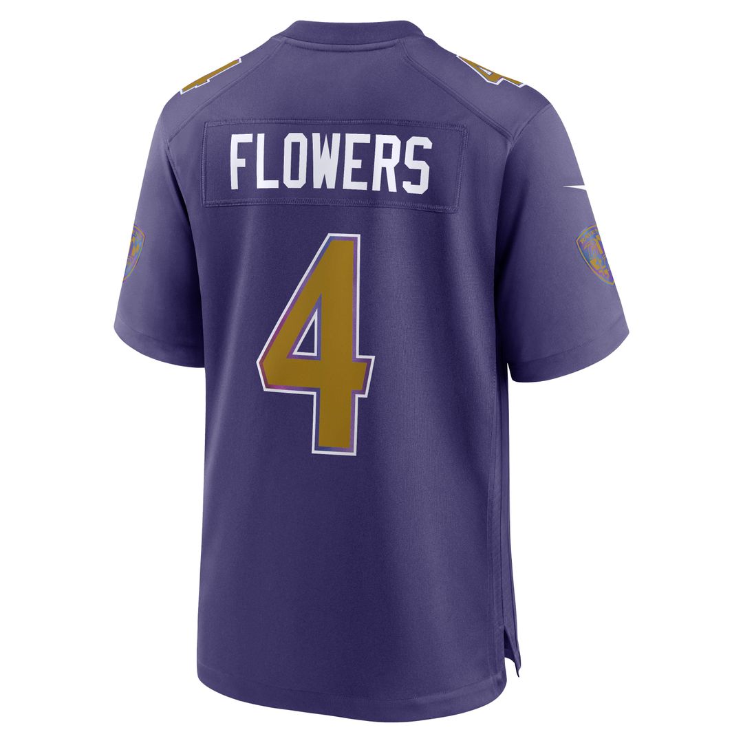 Men's Baltimore Ravens Zay Flowers Black Alternate