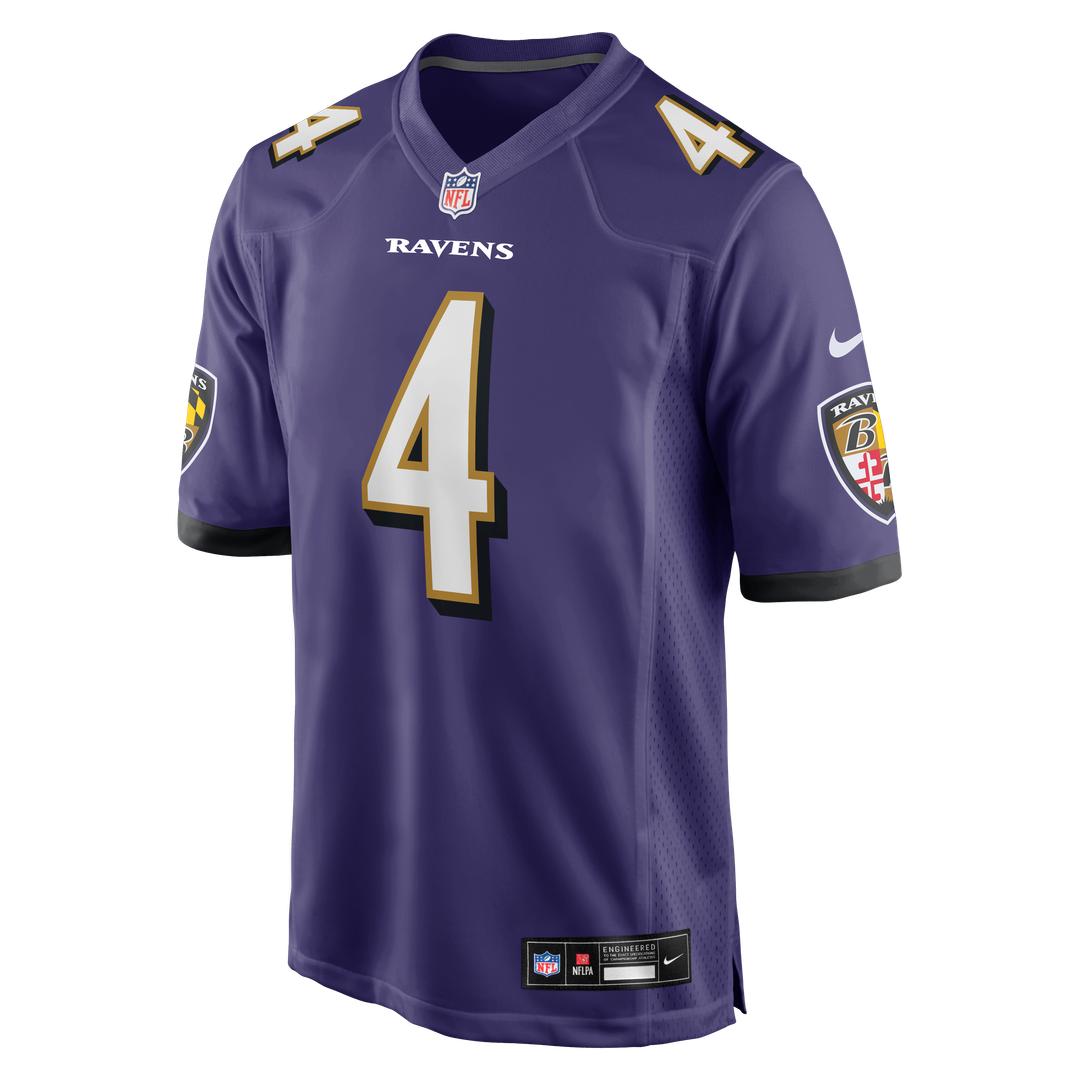 Men's Baltimore Ravens Zay Flowers Purple