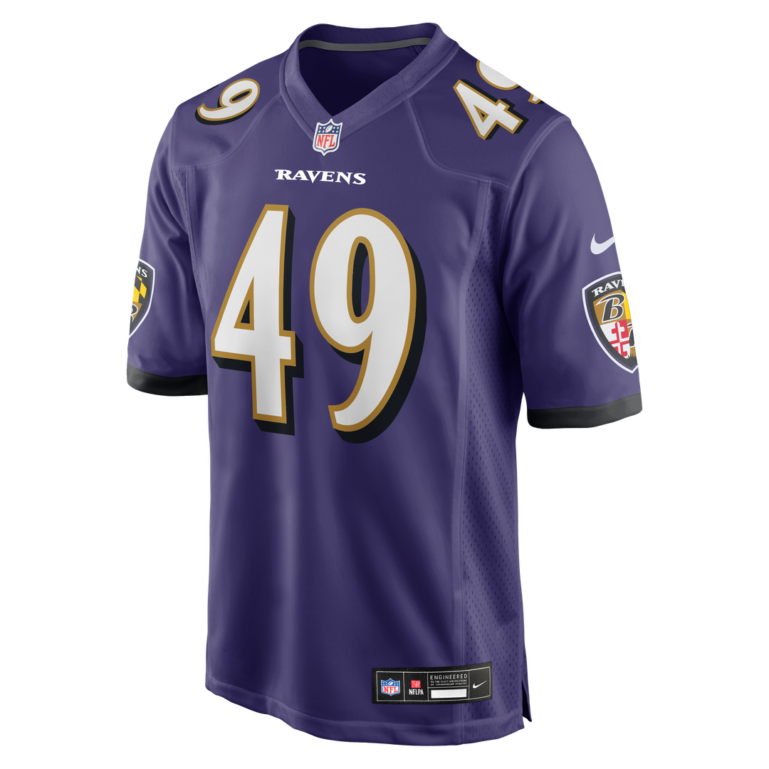 Men's Baltimore Ravens Jay Higgins IV Purple Team