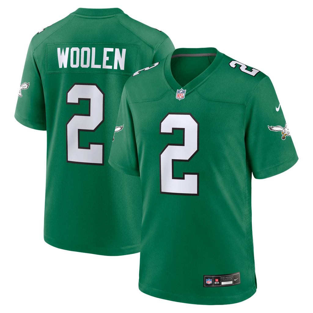 Men's Philadelphia Eagles Tariq Woolen Midnight Green Team