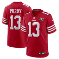 Men's San Francisco 49ers Brock Purdy Scarlet 80th Anniversary