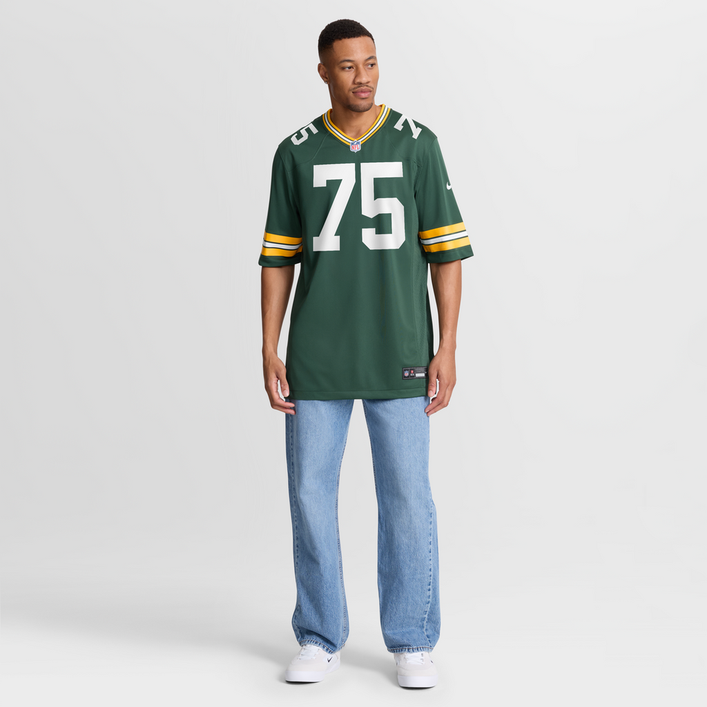 Men's Green Bay Packers Sean Rhyan Green Game Player Jersey