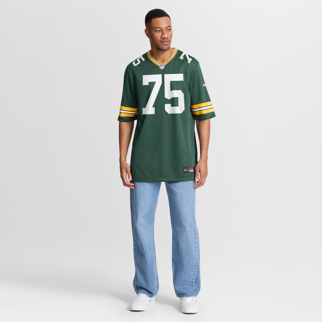 Men's Green Bay Packers Sean Rhyan Green Game Player Jersey