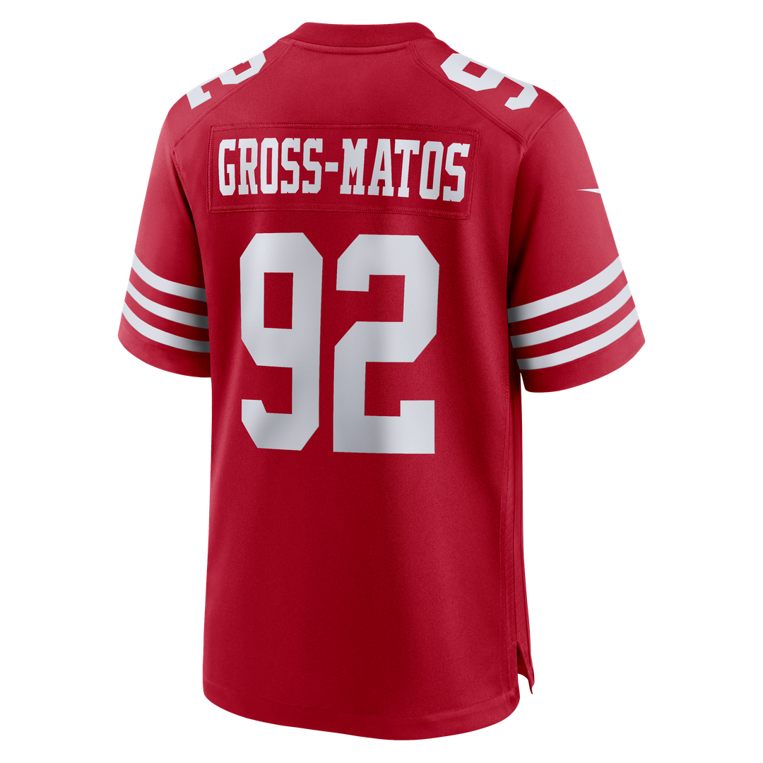 Men's San Francisco 49ers Yetur Gross-Matos Scarlet Team