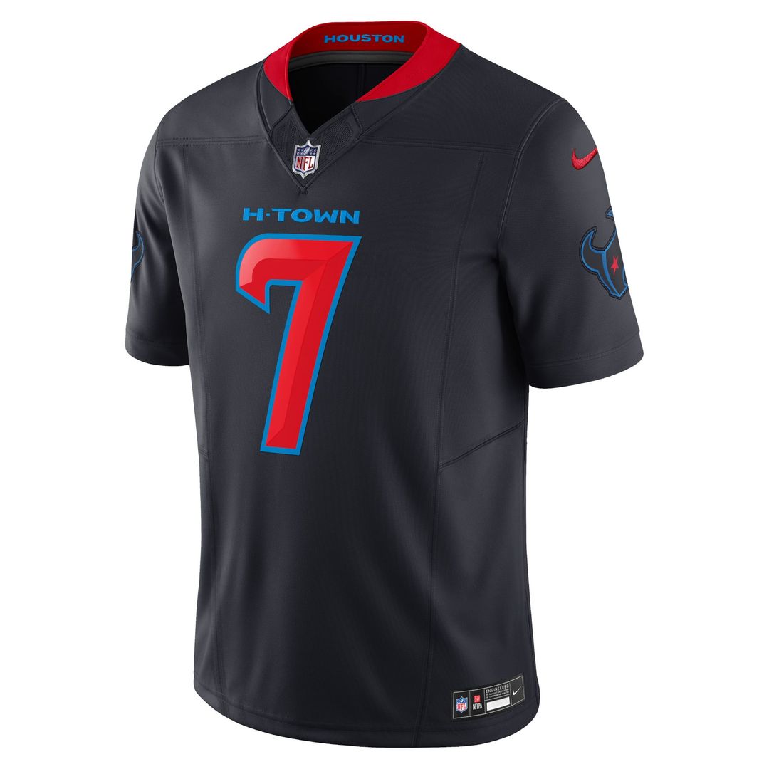 Men's Houston Texans C.J. Stroud Navy 2nd Alternate Vapor F.U.S.E.