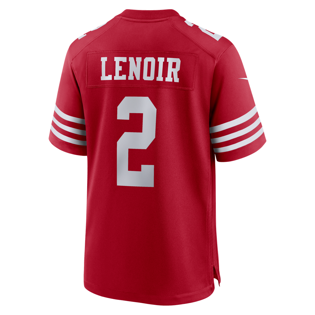 Men's San Francisco 49ers Deommodore Lenoir Scarlet