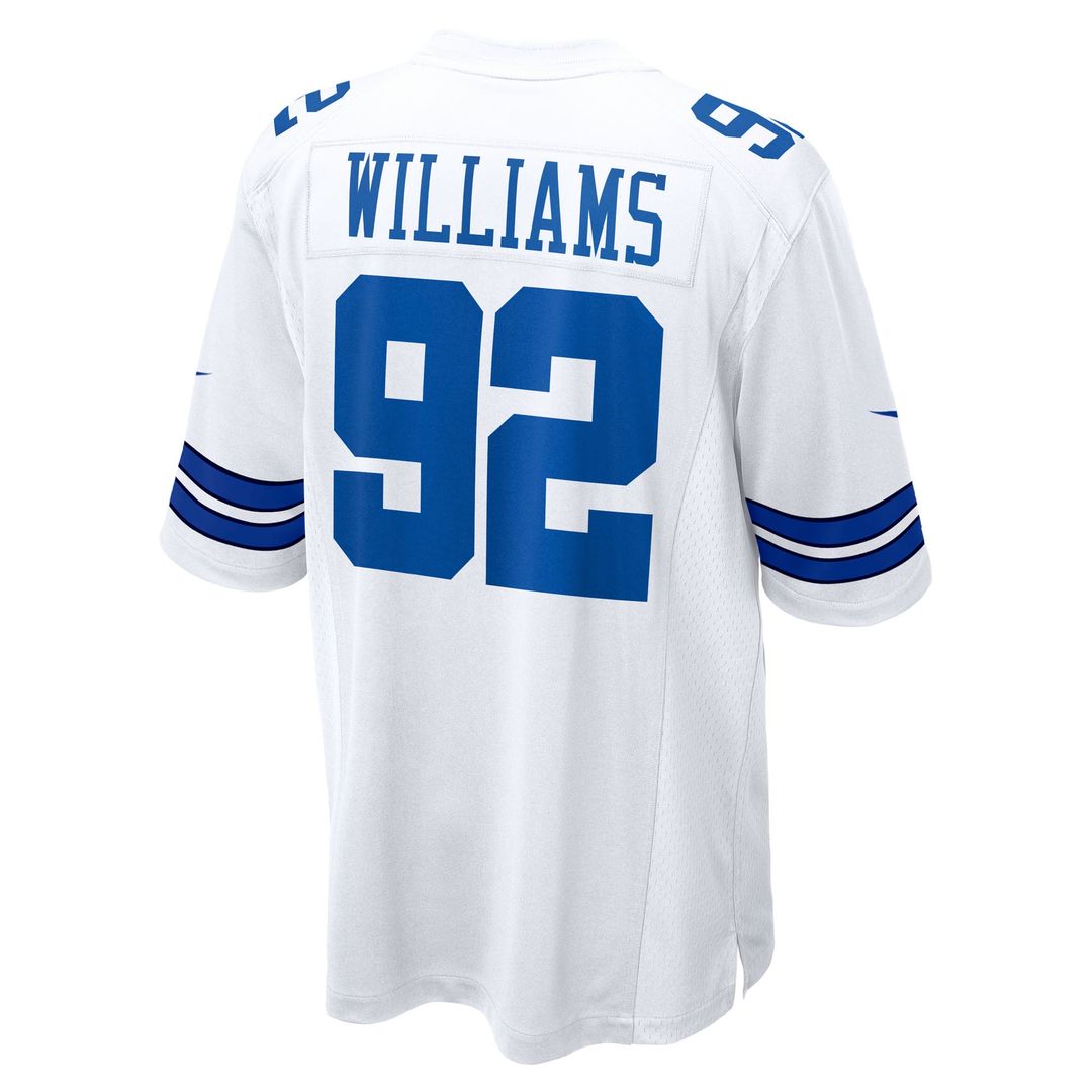 Men's Dallas Cowboys Quinnen Williams White
