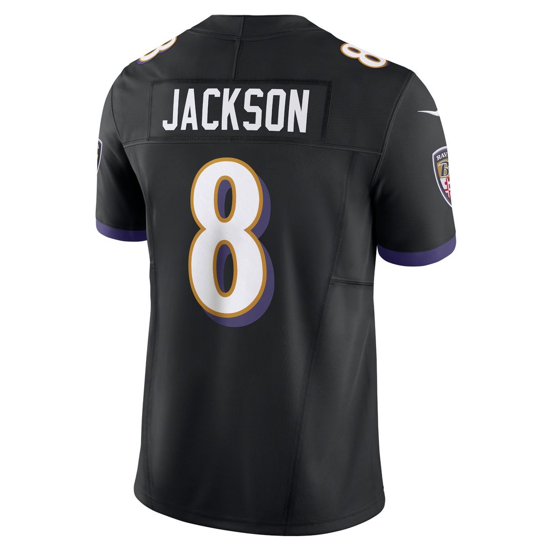 Men's Baltimore Ravens Lamar Jackson Black Vapor F.U.S.E.