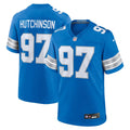 Men's Detroit Lions Aidan Hutchinson Blue