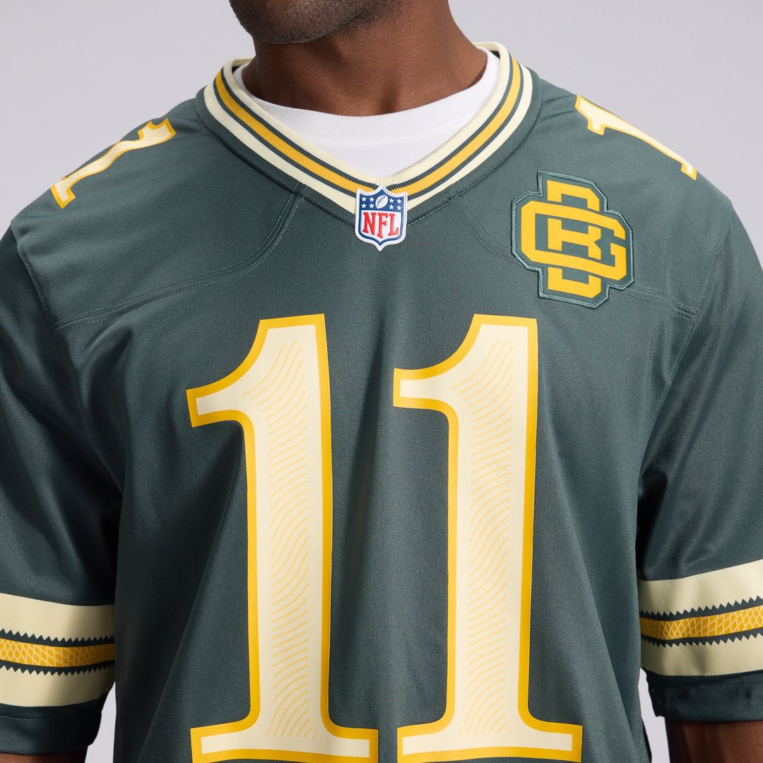 Men's Green Bay Packers Jayden Reed Green 2026 Rivalries Collection Jersey