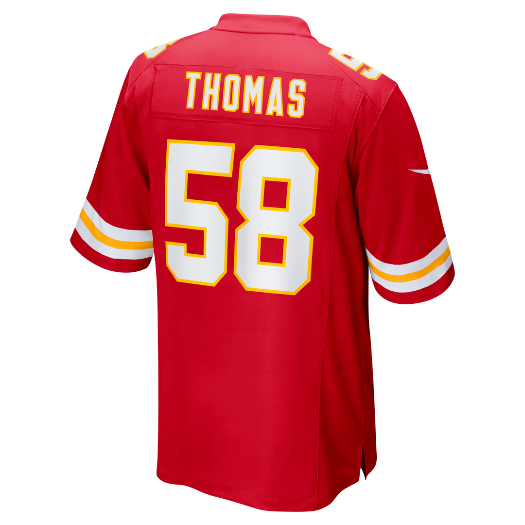 Men's Kansas City Chiefs Derrick Thomas Red Game Retired Player Jersey