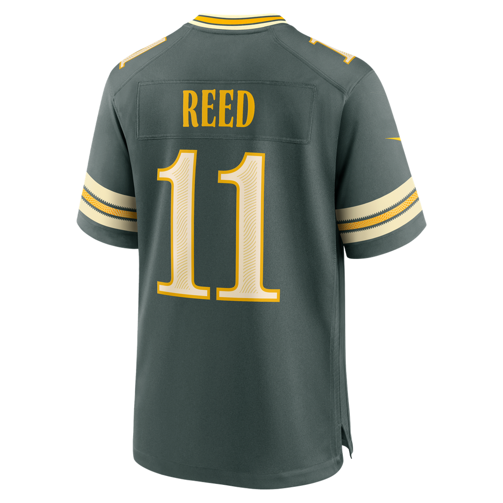 Men's Green Bay Packers Jayden Reed Green 2026 Rivalries Collection Jersey
