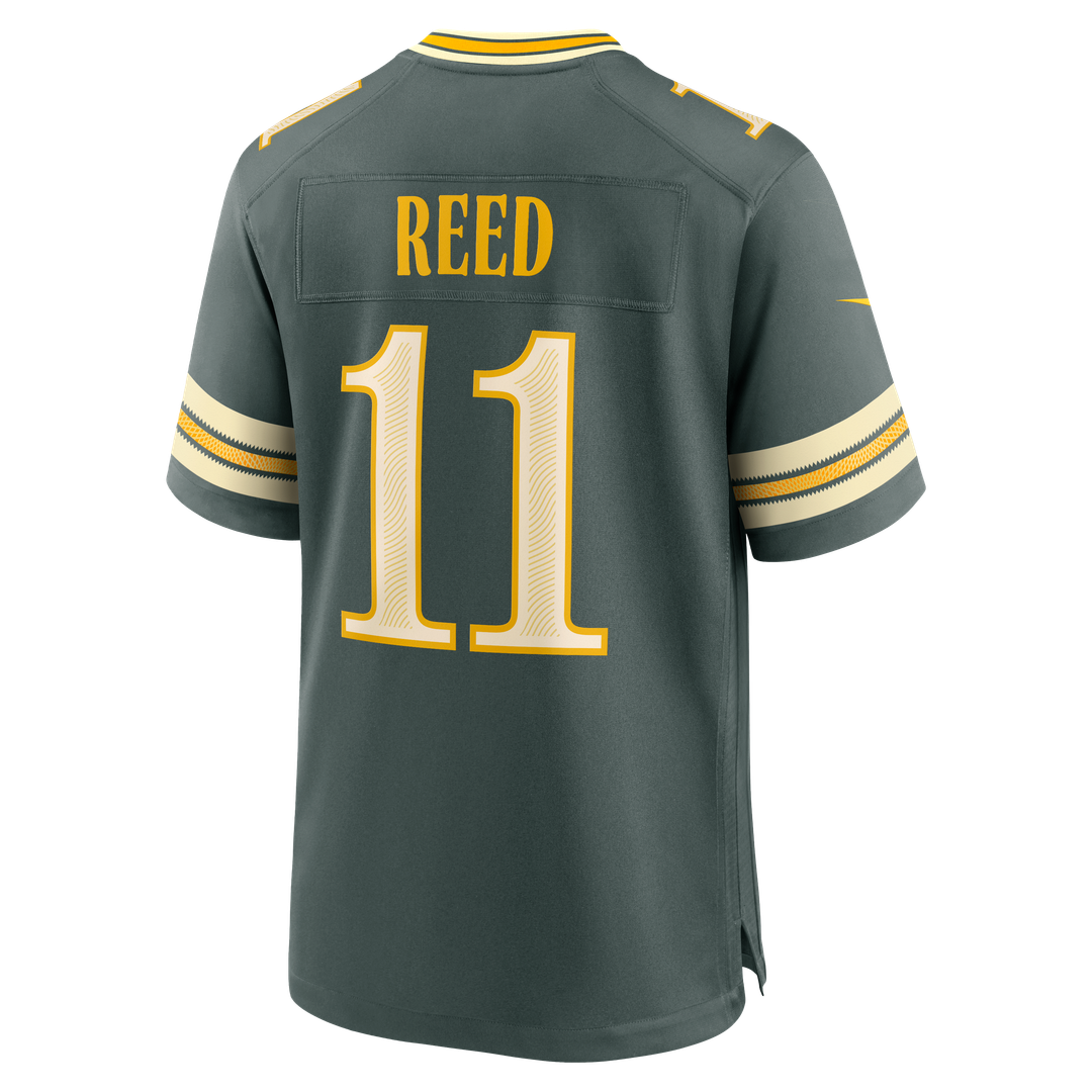 Men's Green Bay Packers Jayden Reed Green 2026 Rivalries Collection Jersey