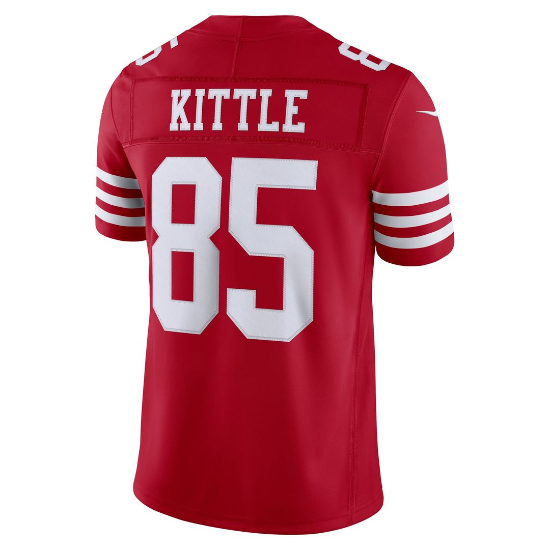 Men's San Francisco 49ers George Kittle Scarlet Team Vapor F.U.S.E. Stitched