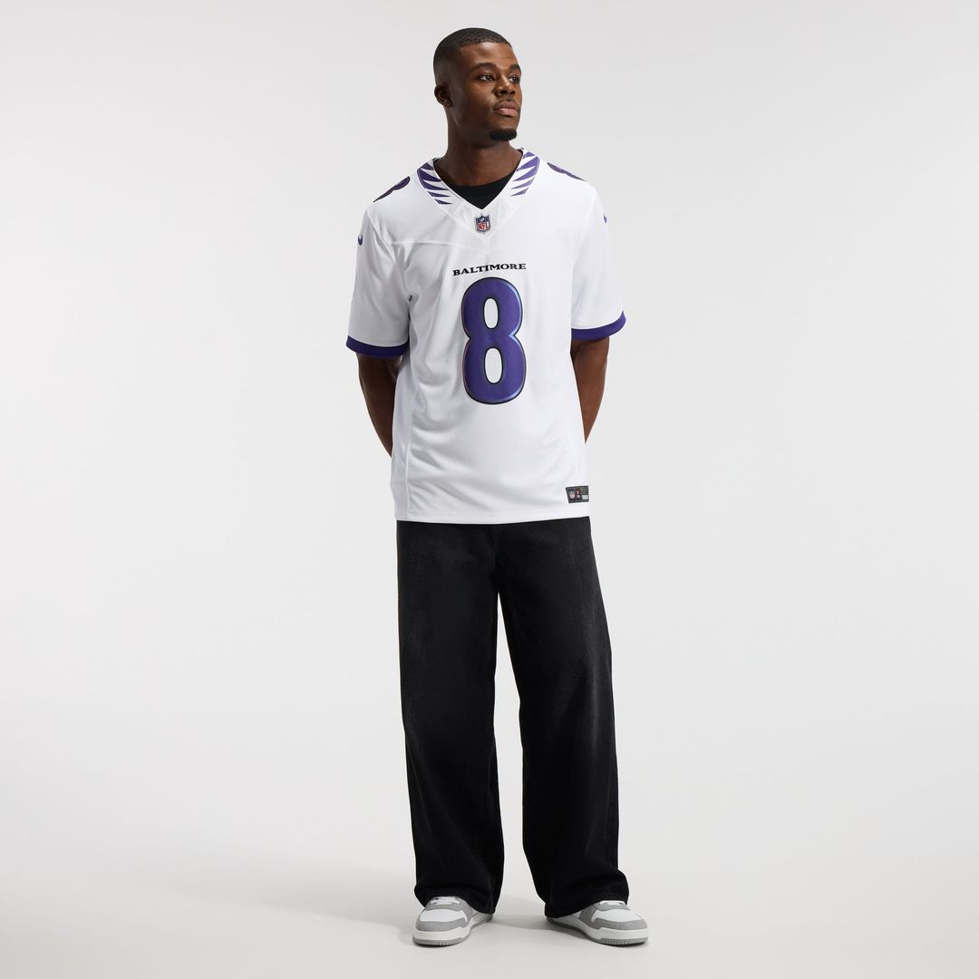 Men's Baltimore Ravens Lamar Jackson Black Alternate Alternate Vapor F.U.S.E. Stitched