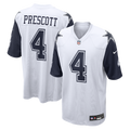 Men's Dallas Cowboys Dak Prescott White Alternate Game Team Jersey