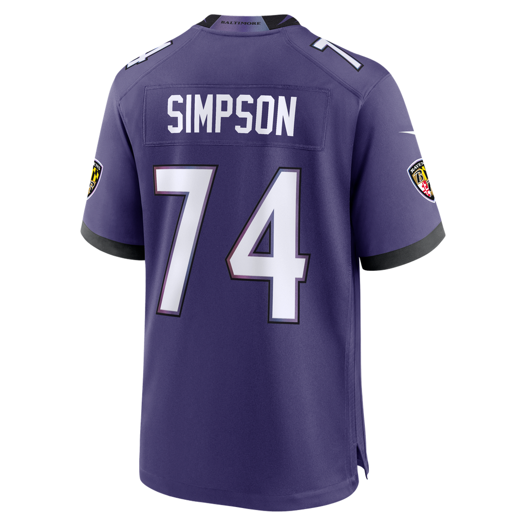 Men's Baltimore Ravens John Simpson Purple Team