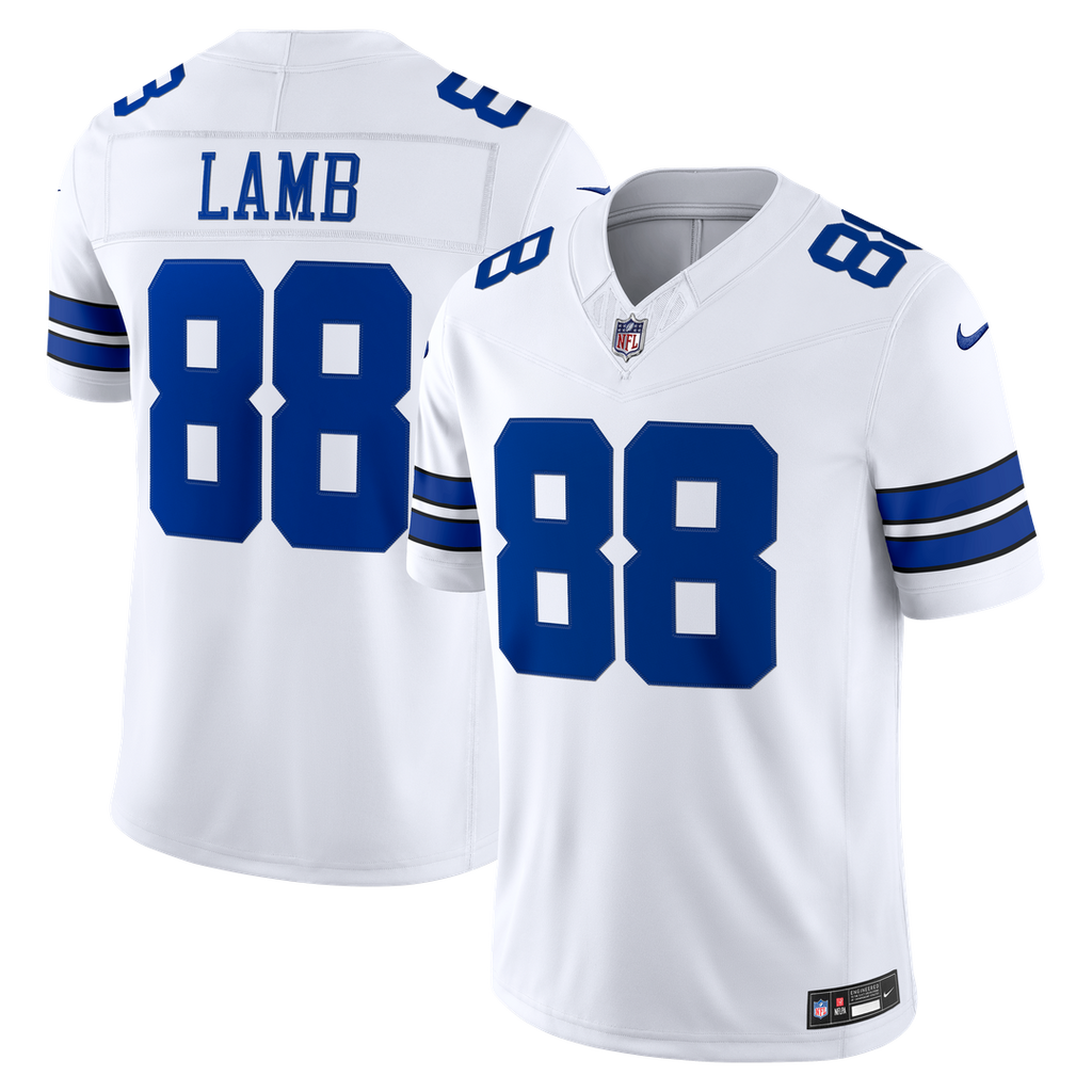 Men's Dallas Cowboys CeeDee Lamb White Vapor F.U.S.E. Stitched