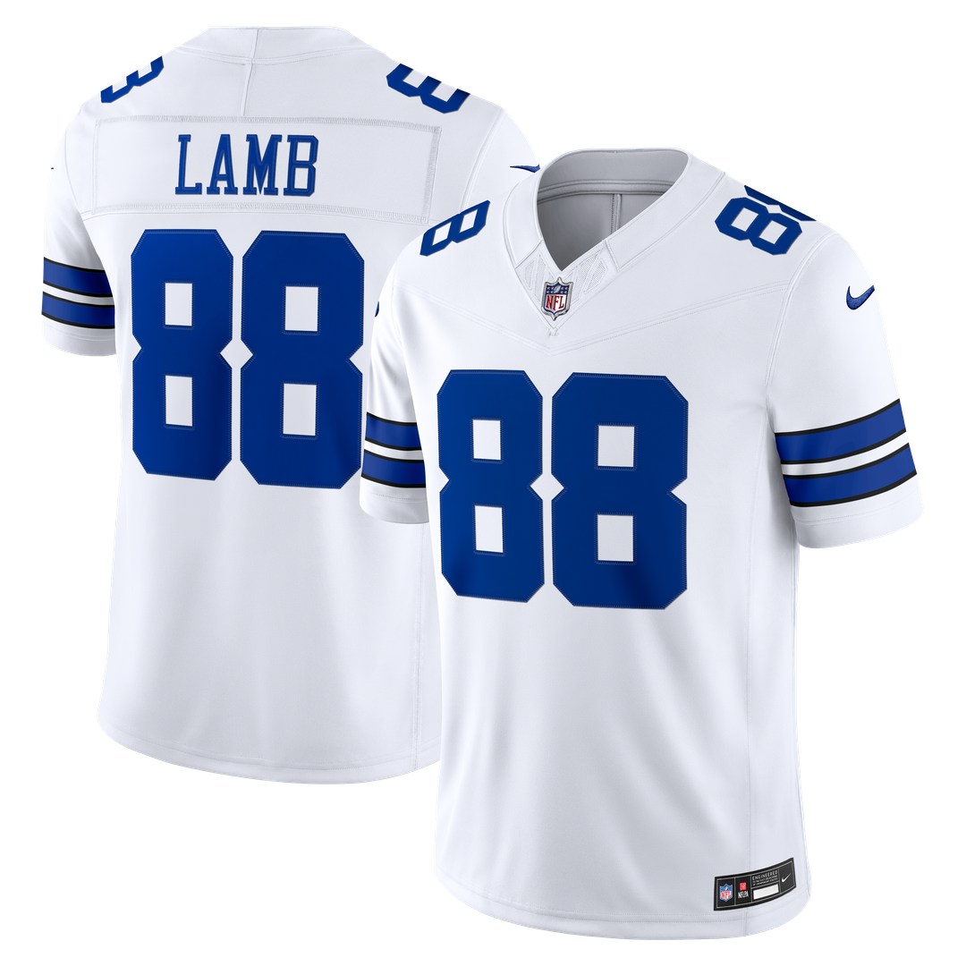Men's Dallas Cowboys CeeDee Lamb White Vapor F.U.S.E. Stitched