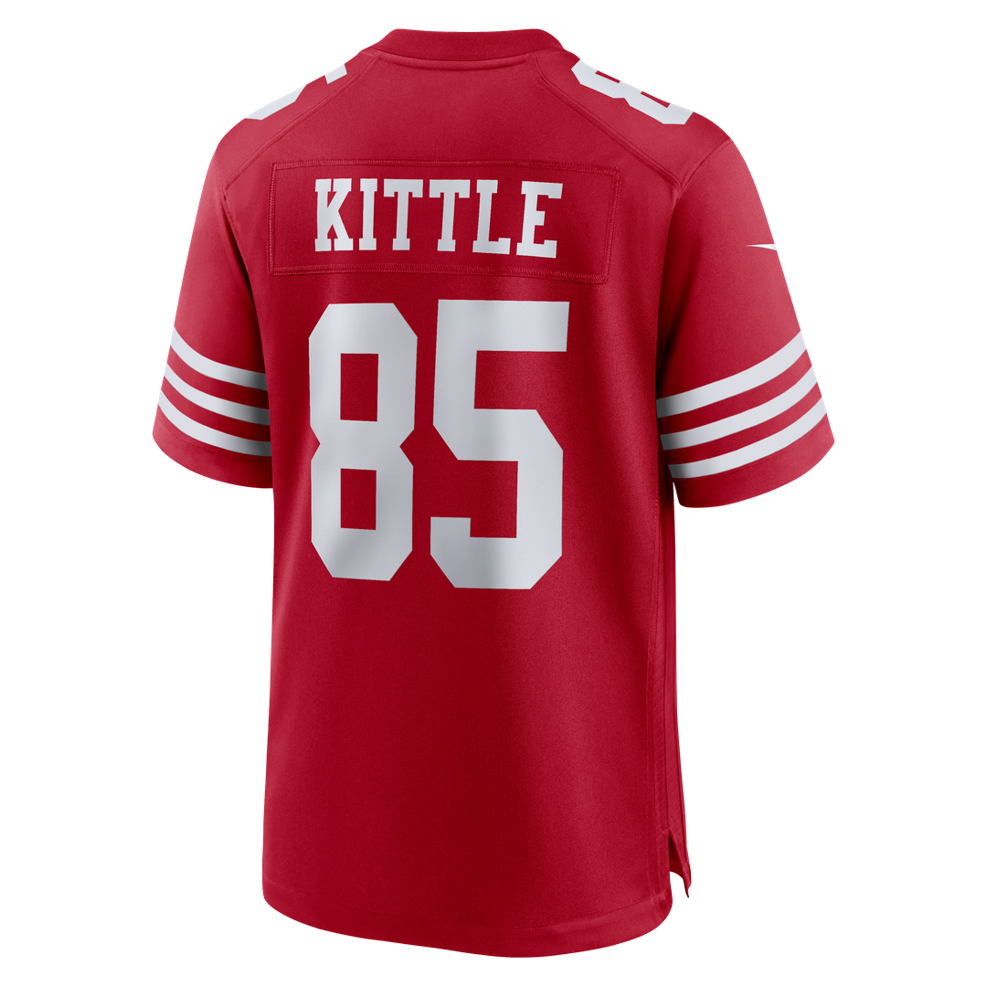 Men's San Francisco 49ers George Kittle Scarlet 80th Anniversary