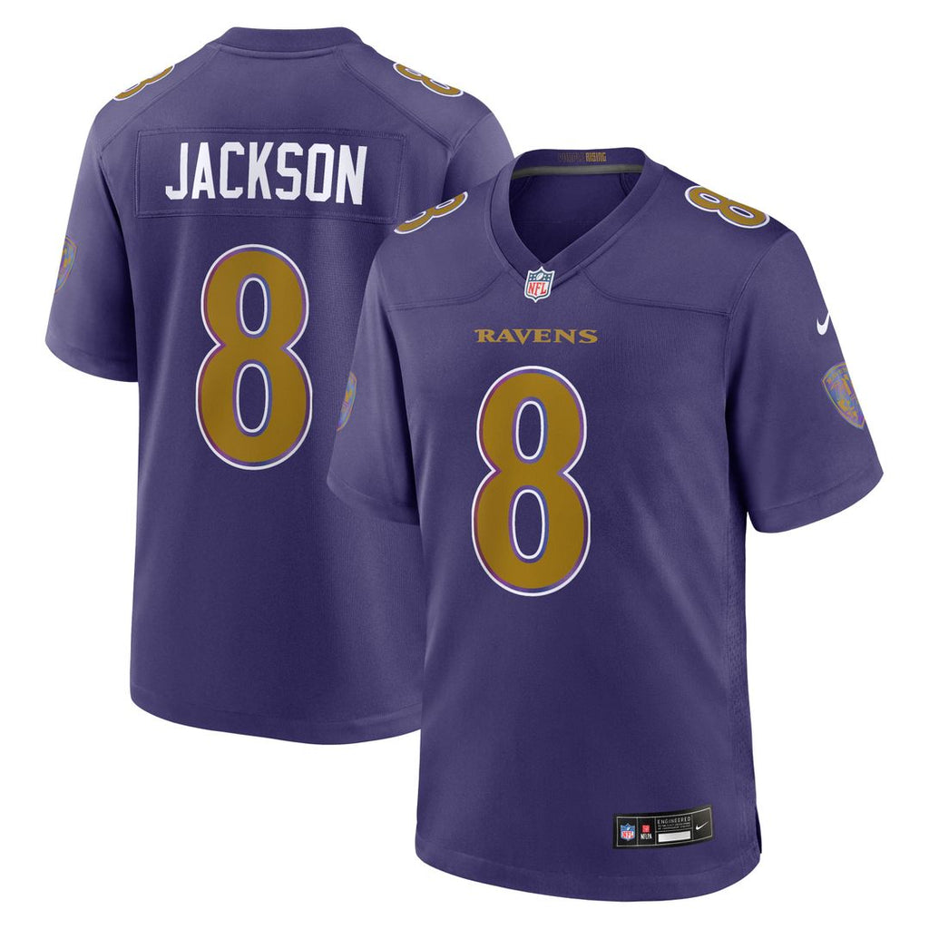 Men's Baltimore Ravens Lamar Jackson Black Alternate