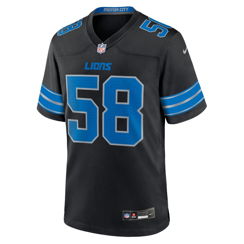 Men's Detroit Lions Penei Sewell Black 2nd Alternate