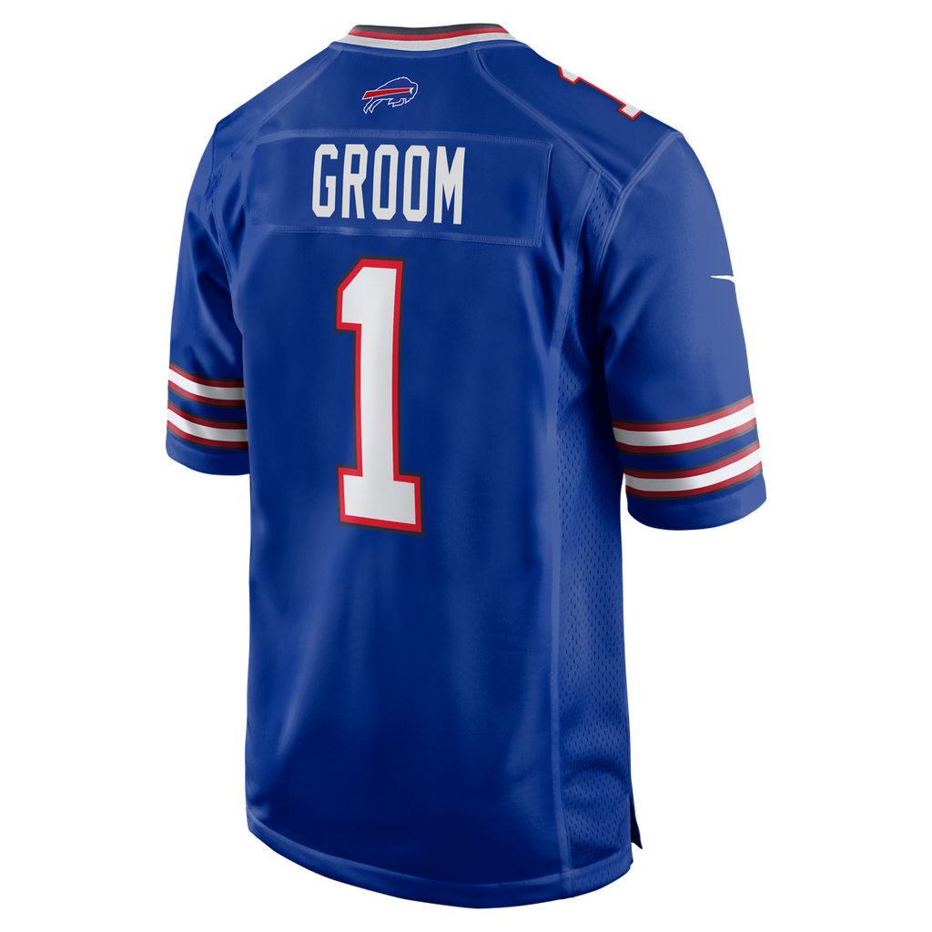 Men's Buffalo Bills Number 1 Groom Royal