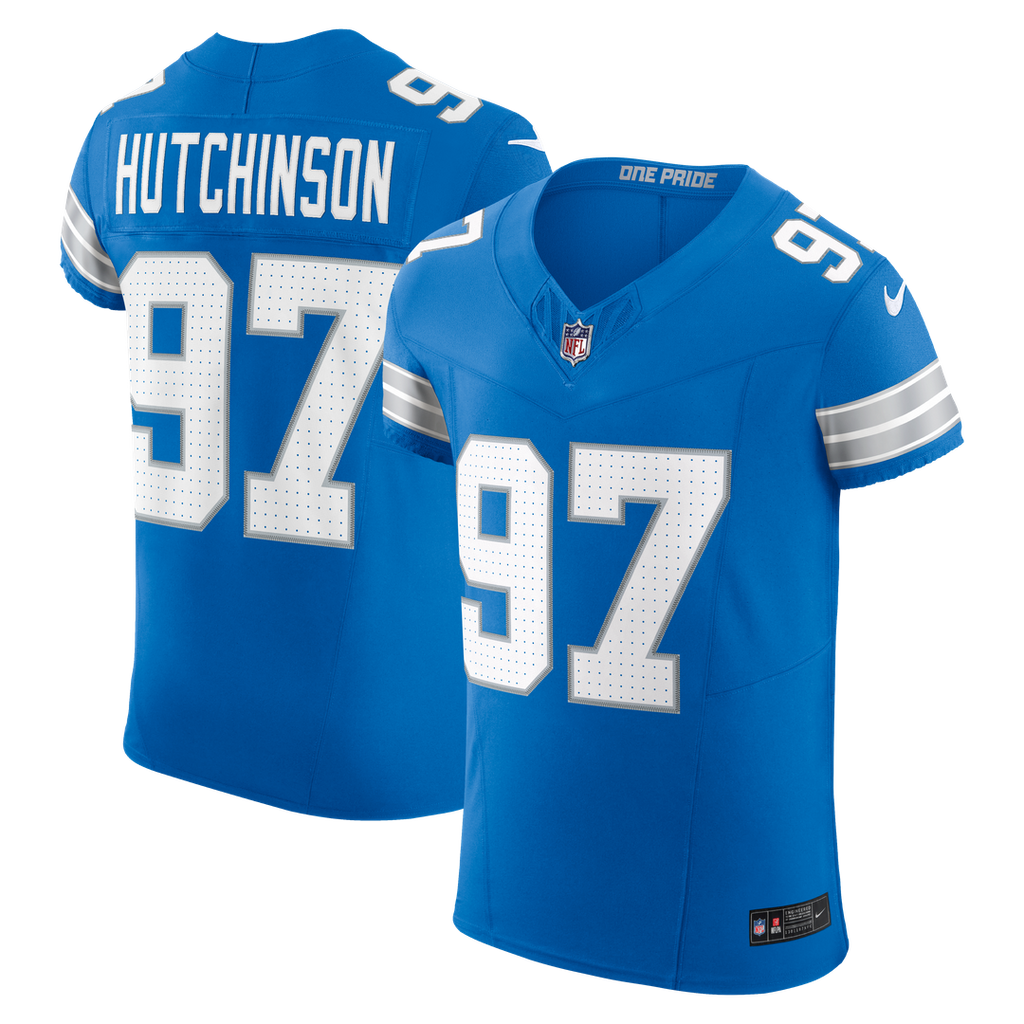 Men's Detroit Lions Aidan Hutchinson Black Alternate Vapor F.U.S.E. Elite Jersey