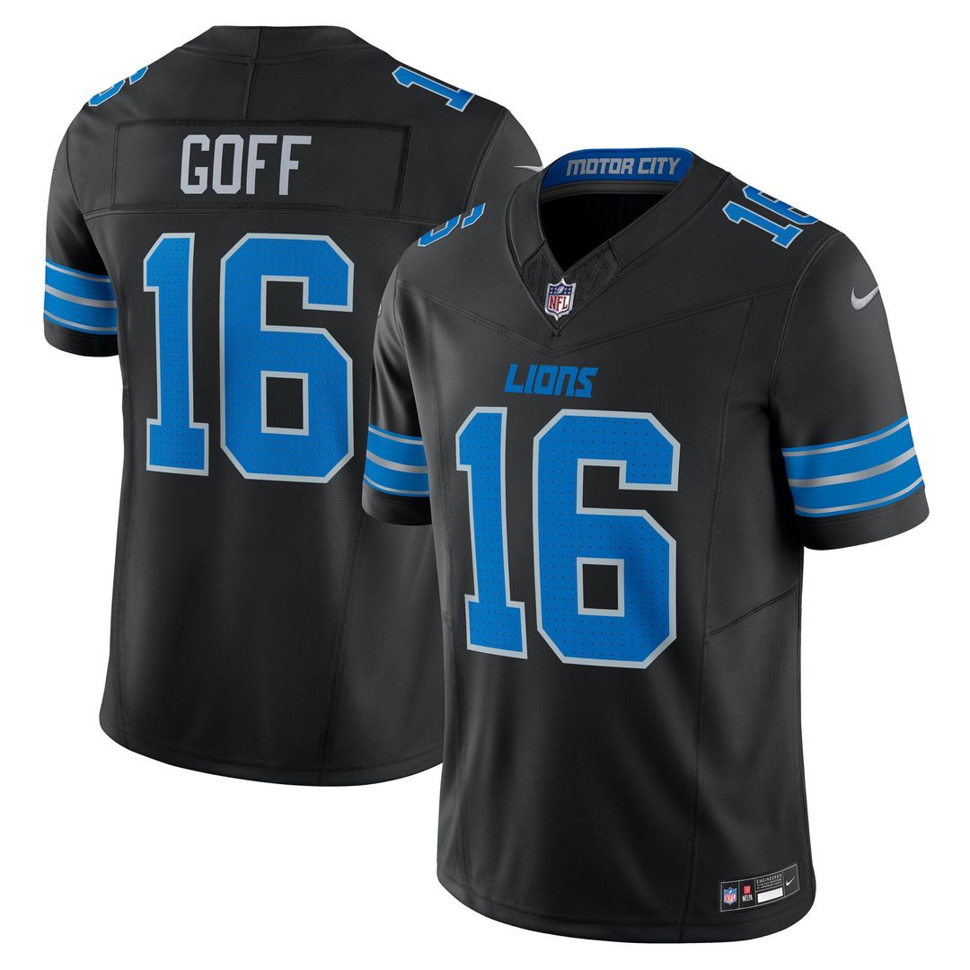 Men's Detroit Lions Jared Goff White Vapor F.U.S.E.