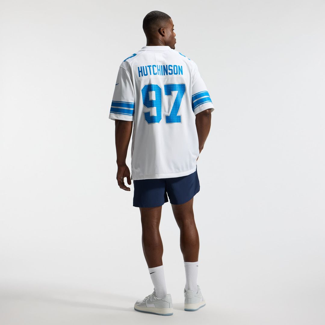 Men's Detroit Lions Aidan Hutchinson Blue