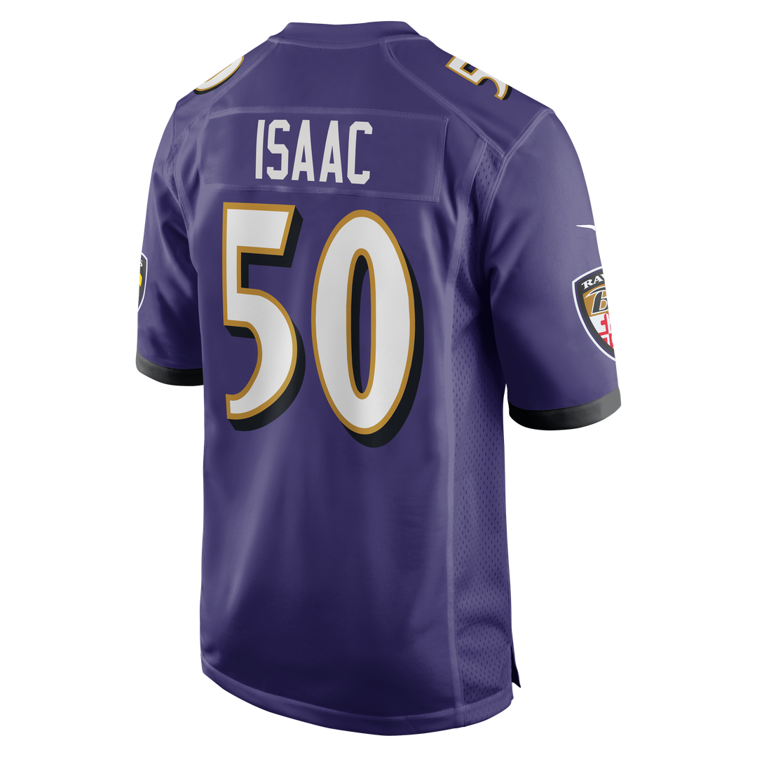 Men's Baltimore Ravens Adisa Isaac Purple Team