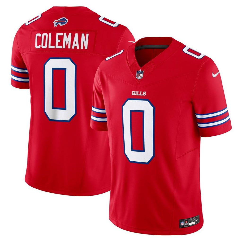 Men's Buffalo Bills Keon Coleman Red Alternate Vapor F.U.S.E.
