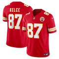 Men's Kansas City Chiefs Travis Kelce Red Vapor F.U.S.E.