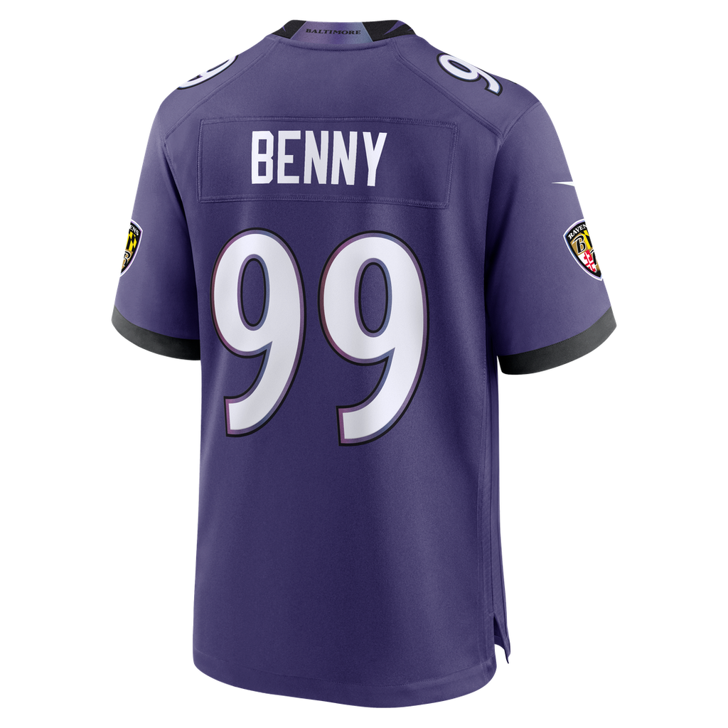 Men's Baltimore Ravens Rayshaun Benny Purple Team