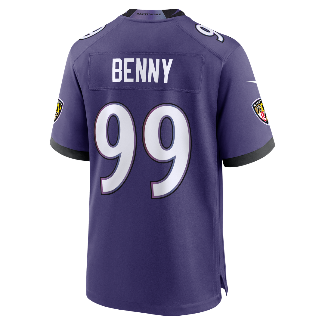 Men's Baltimore Ravens Rayshaun Benny Purple Team